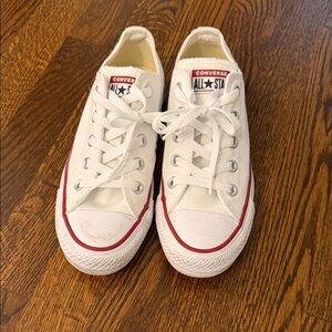 Converse White Low Top All Star Sneakers